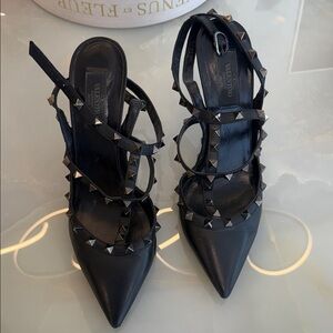 Valentino Black Studded Heels